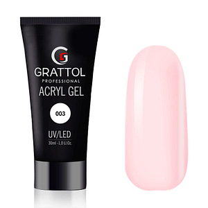 AcrylGel Light Pink do przedłużania Grattol 30g 1
